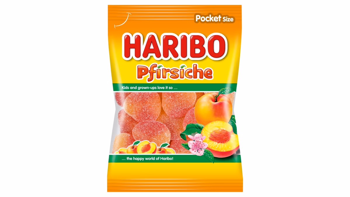 Haribo Pfirsiche želé s příchutí broskev 100g