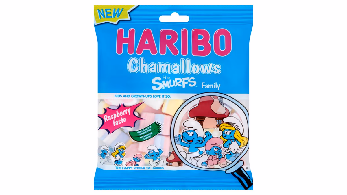 Haribo Chamallows Smurf Family marshmallow šmoulové 100g
