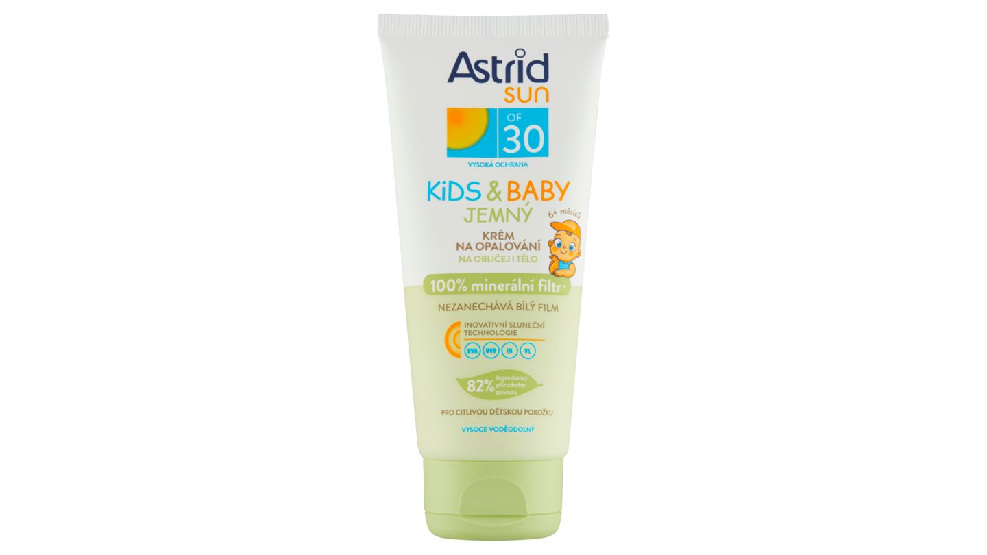 Astrid Sun Jemný dětský krém na opalování OF 30 100ml