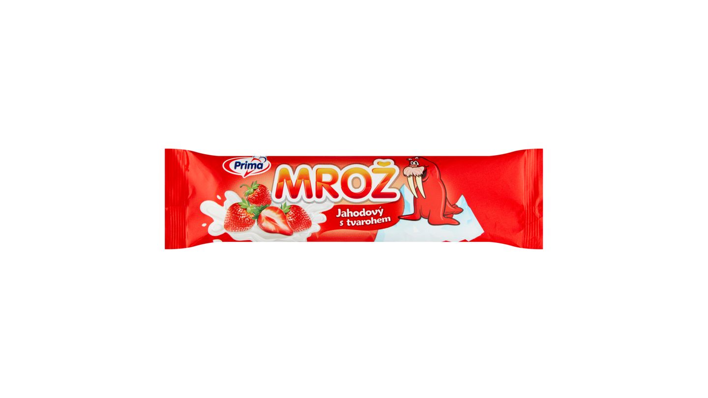 Prima Mrož Jahodový s tvarohem v kakaové polevě 45ml