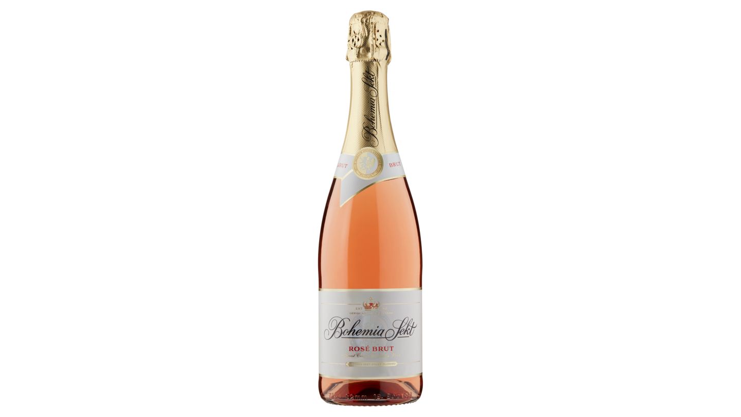 Bohemia Sekt Rosé Brut jakostní šumivé víno růžové 0,75l 12,0%