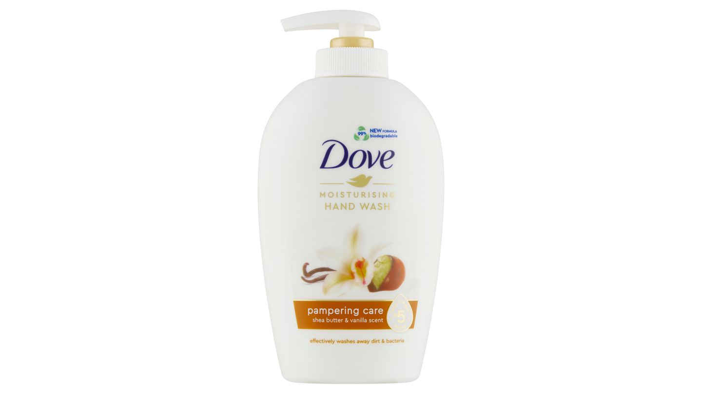 Dove Bambucké máslo a vanilka Tekuté mýdlo 250ml