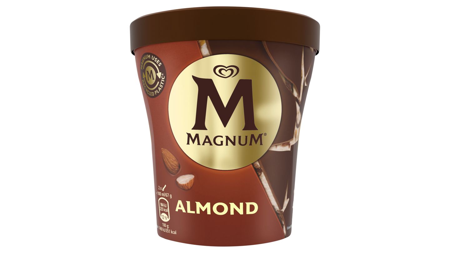 Magnum Almond zmrzlina v kelímku 440ml