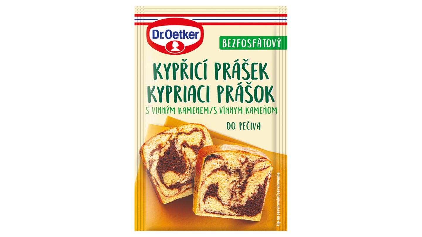 Dr. Oetker Kypřicí prášek do pečiva s vinným kamenem 15g