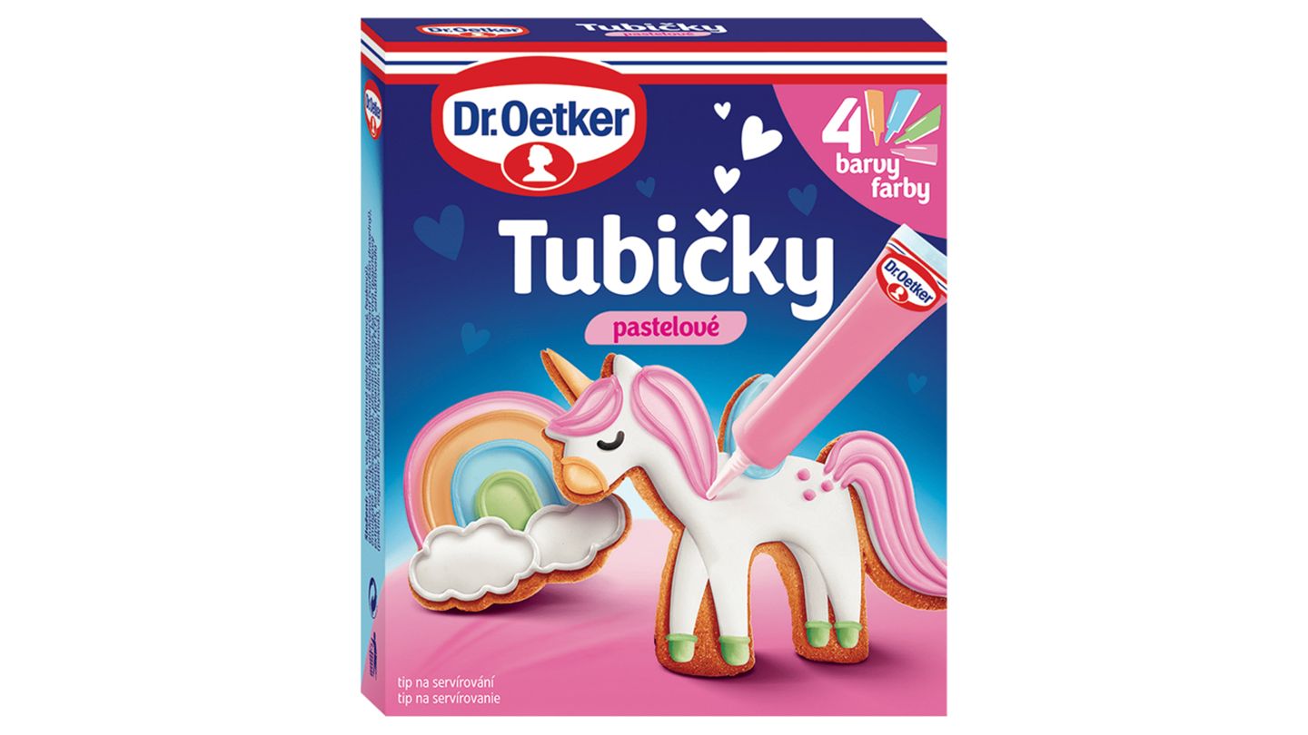 Dr. Oetker Tubičky pastelové 4 x 19g (76g)