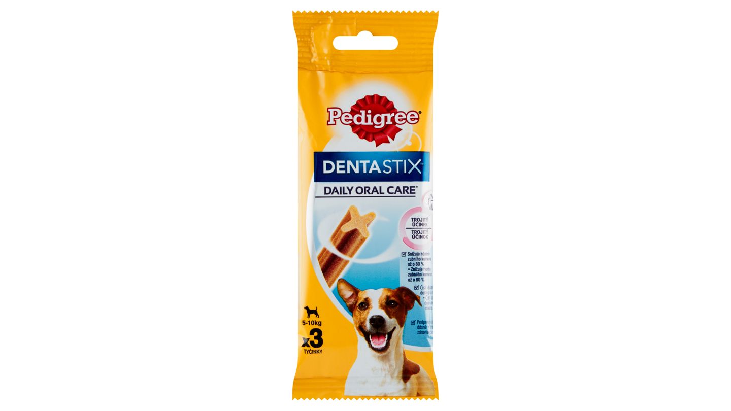 Pedigree DentaStix Doplňkové krmivo pro psy 5-10 kg 3 tyčinky 45g