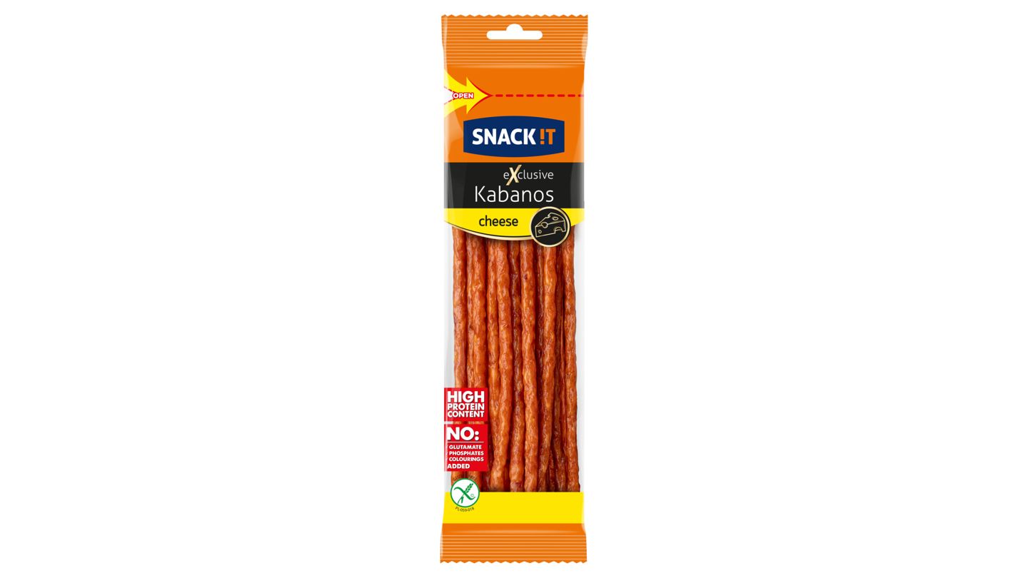Snack !t Kabanos Exclusive se sýrem 120g
