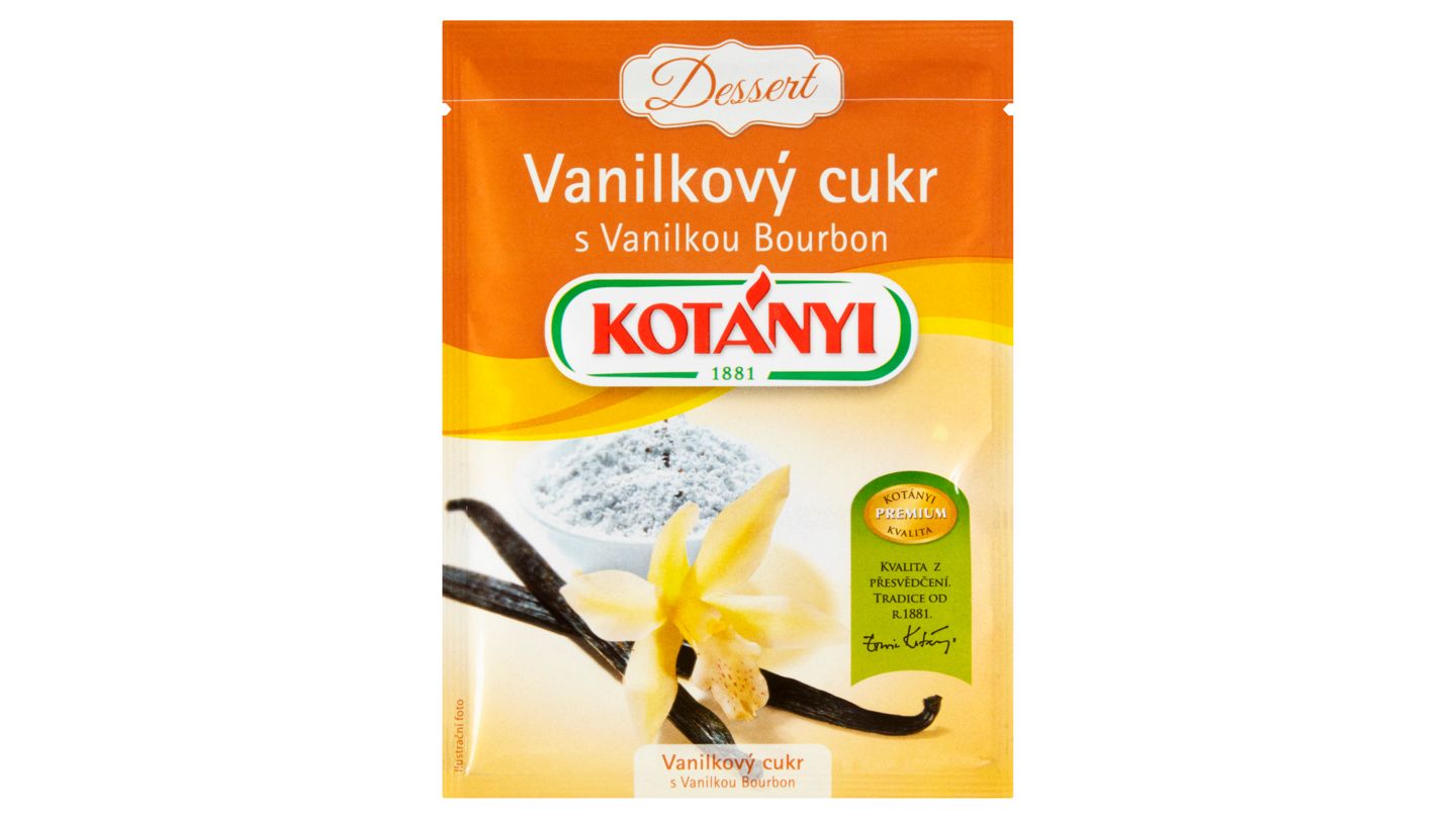 Kotányi Dessert Vanilkový cukr s vanilkou bourbon 10g