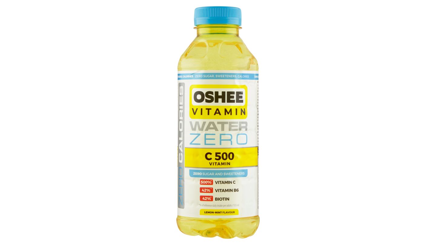 Oshee Nesycený nápoj s citronovo-mátovou příchutí s přídavkem vitamínů 555ml