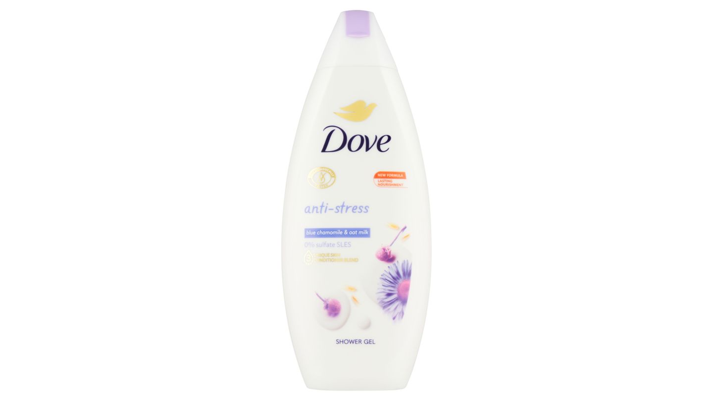 Dove Anti-stress Blue Chamomile & Oat Milk sprchový gel 250ml