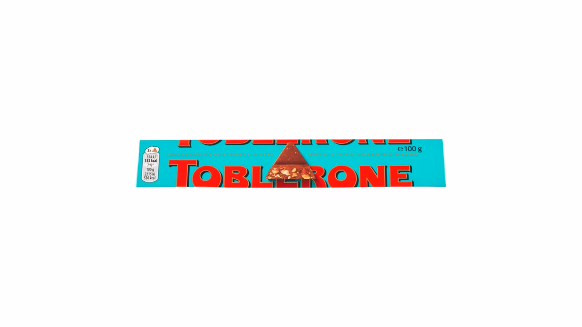 Toblerone Mléčná čokoláda se slanými zkaramelizovanými mandlemi s medem a mandlovým nugátem 100g