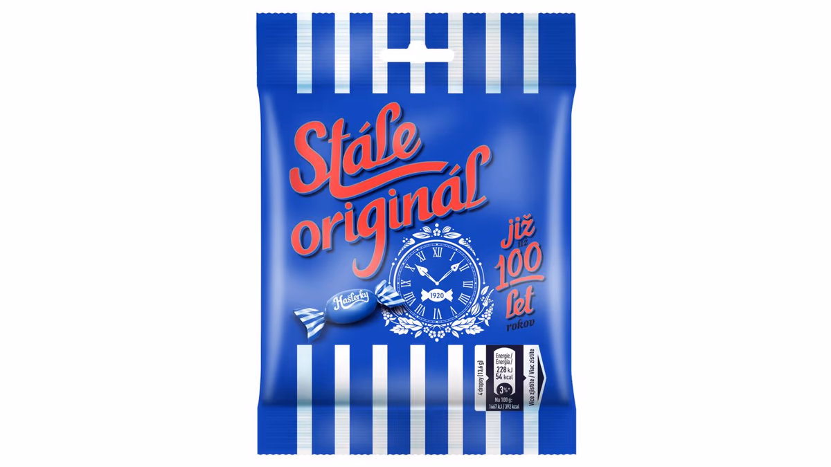 Hašlerky Originál bonbóny s příchutí bylin a mentolu 90g