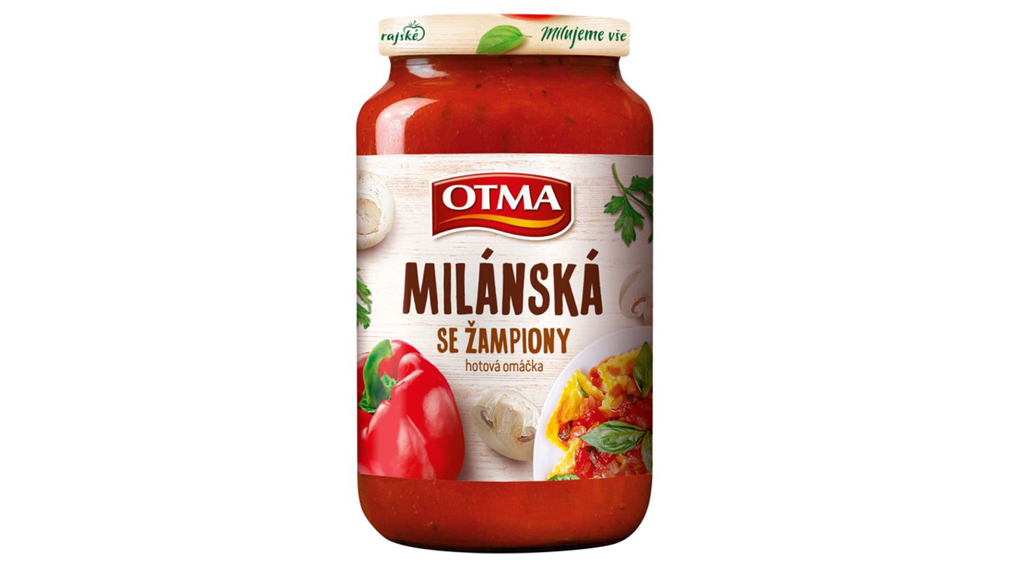 Otma Milánská se žampiony hotová omáčka 350g