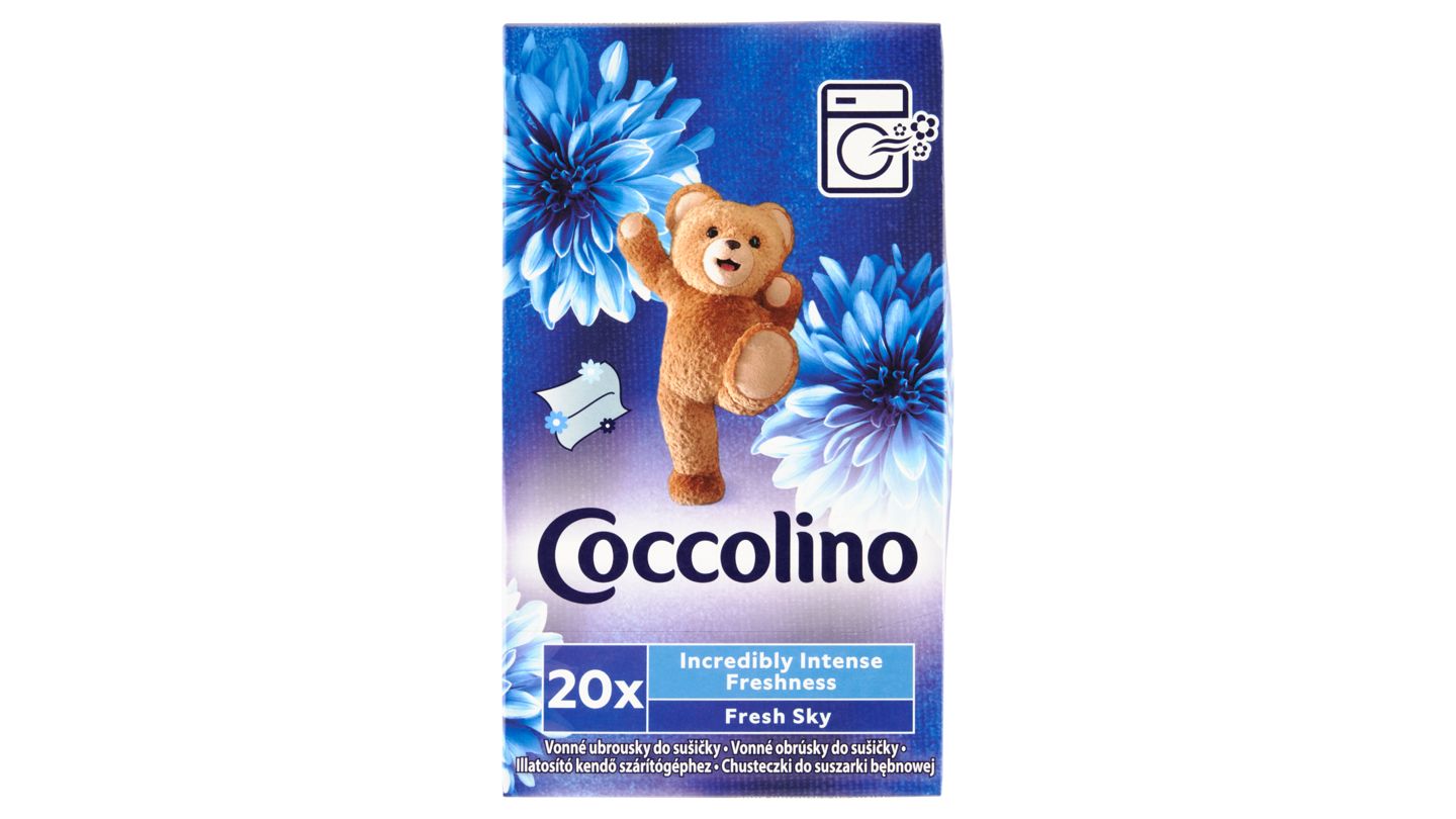 Coccolino Fresh Sky vonné ubrousky do sušičky 20 ks
