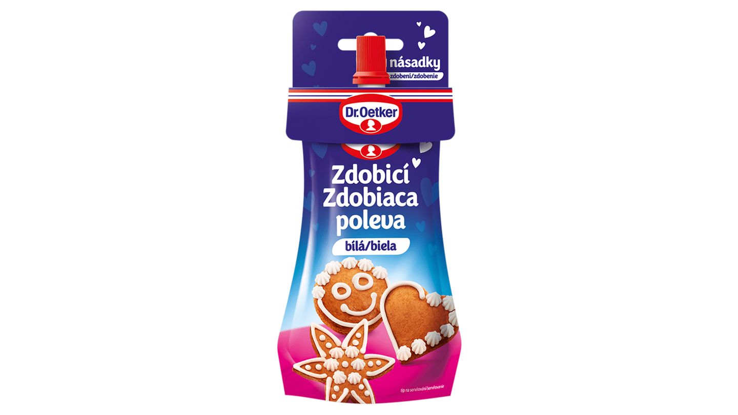Dr. Oetker Zdobící poleva bílá 140g