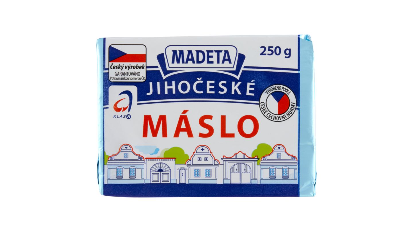 Madeta Jihočeské máslo 250g