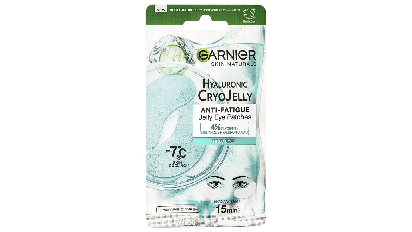 Garnier Skin Naturals  Cryo Jelly oční textilní maska s chladivým efektem -7 °C, 5 g