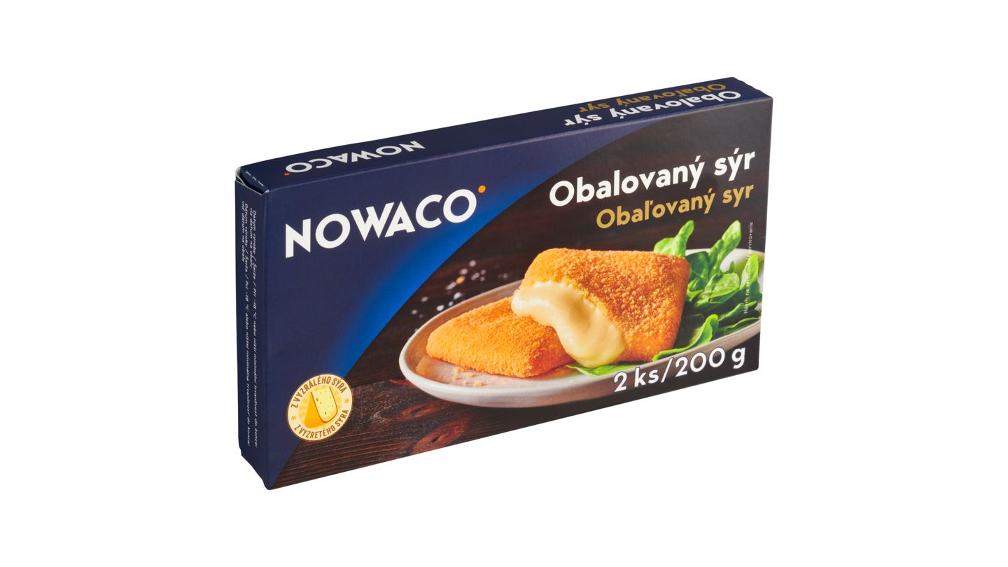 Nowaco Obalovaný sýr 2 ks 200g