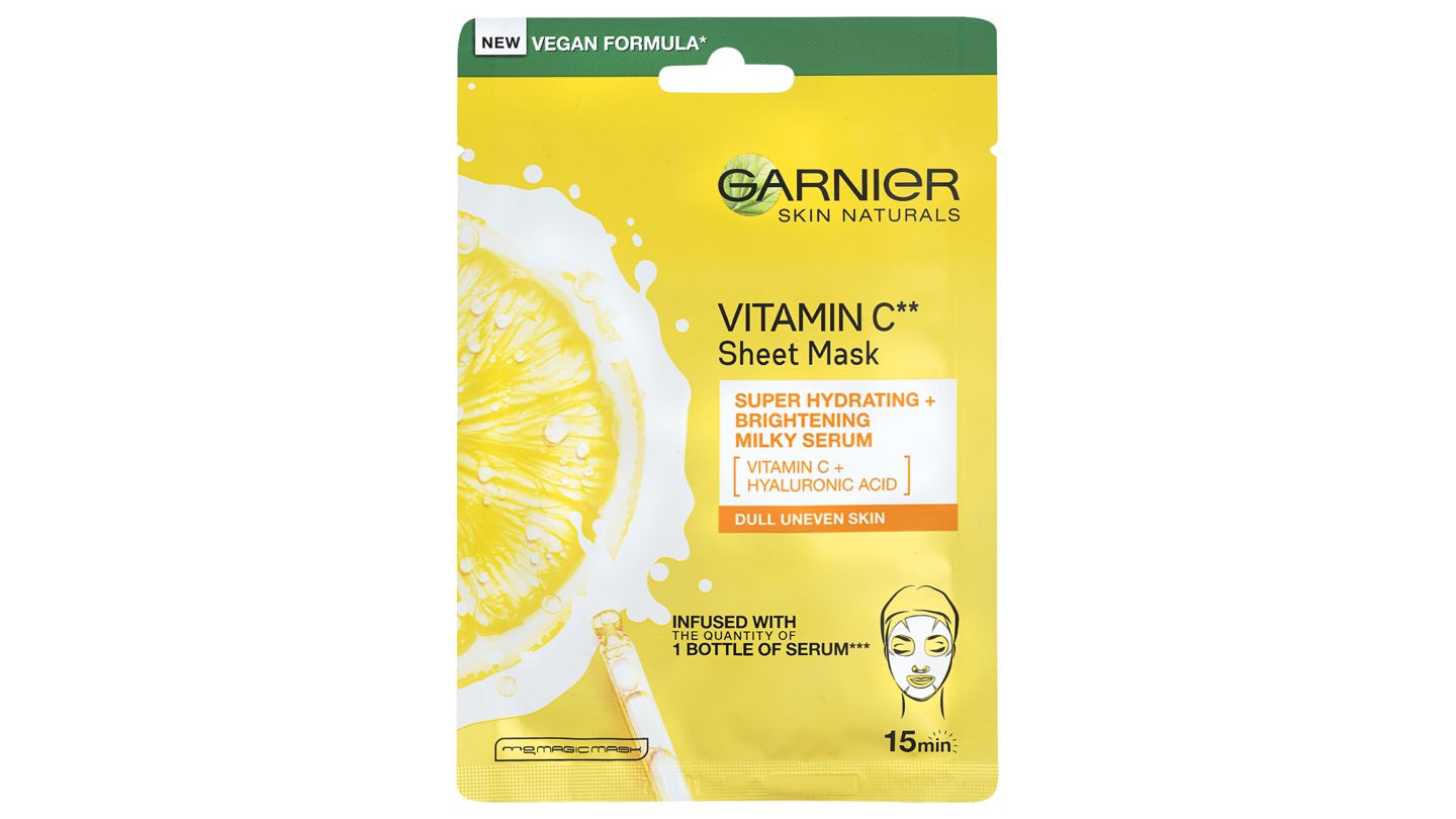 Garnier Skin Naturals rozjasňující textilní maska s vitamínem C, 28 g