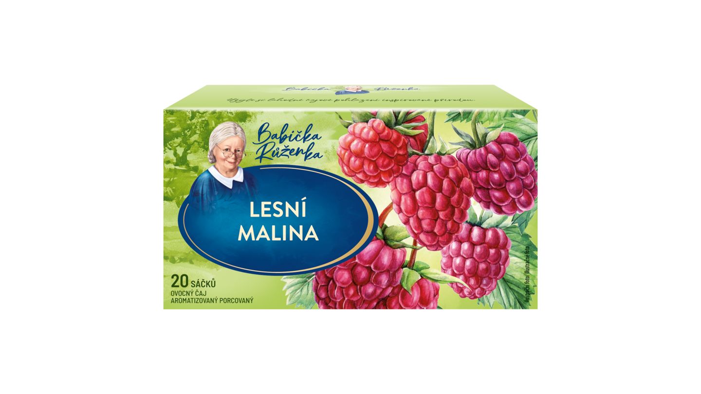 Babička Růženka Ovocný čaj aromatizovaný porcovaný příchuť lesní malina 20 x 2g (40g)