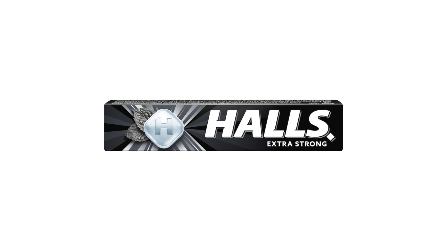Halls bonbóny EXTRA STRONG mentol a eukalyptus 33,5g