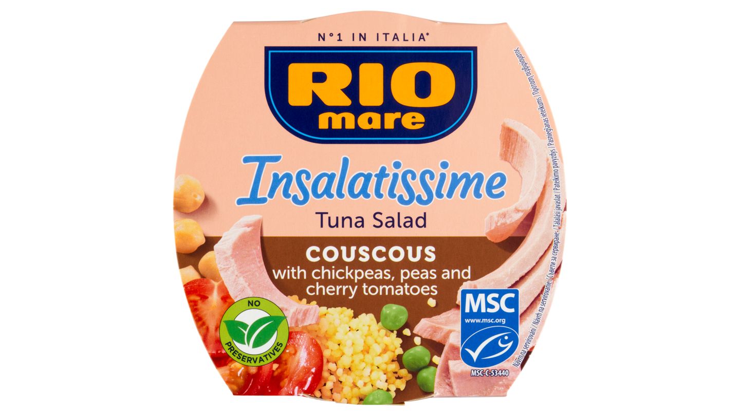 Rio Mare Insalatissime Hotový pokrm z kuskusu, zeleniny a tuňáka 160g