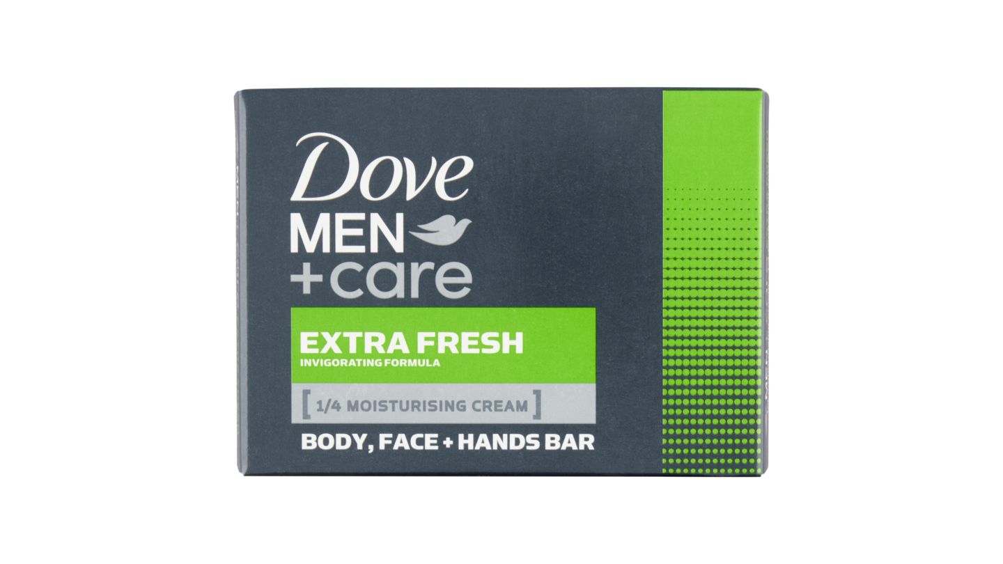 Dove Men+Care Extra Fresh tableta na mytí na tělo a tvář 90g