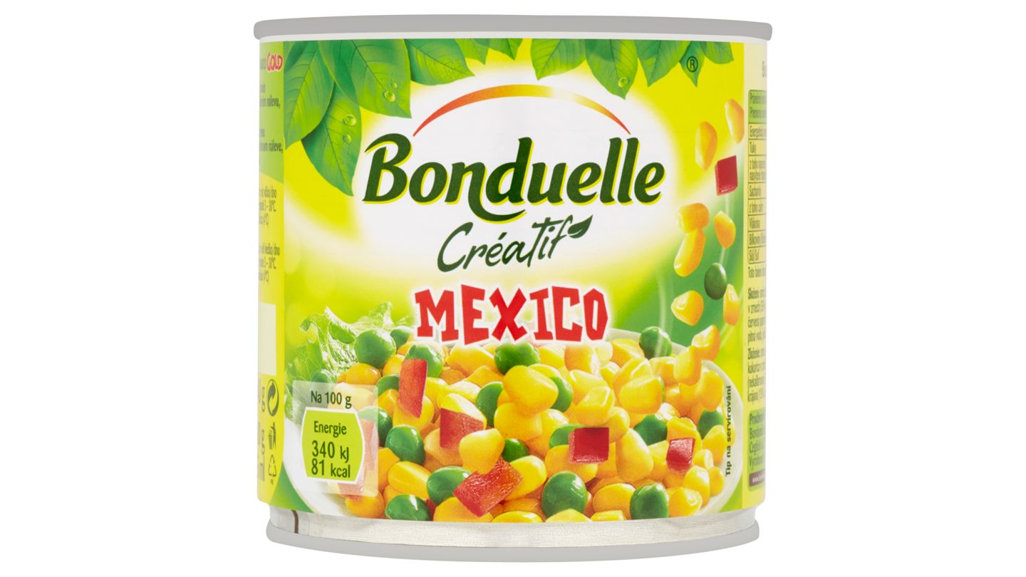 Bonduelle Créatif Mexico zeleninová směs vakuovaná v mírně slaném nálevu 340g
