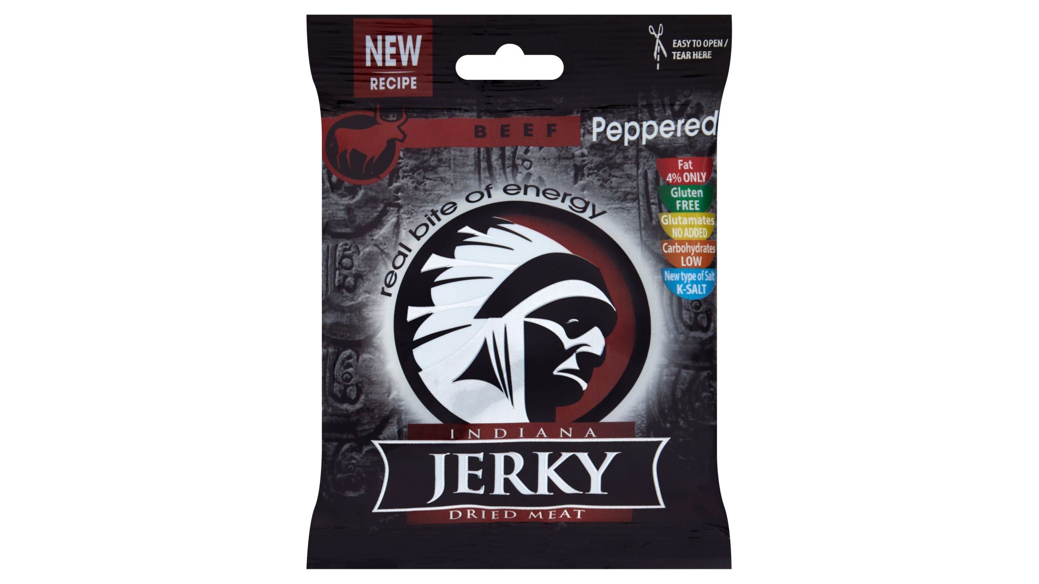 Indiana Jerky Peppered sušené maso hovězí 25g