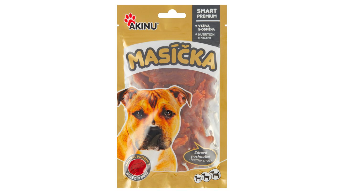 Akinu Masíčka hovězí stripsy 75g