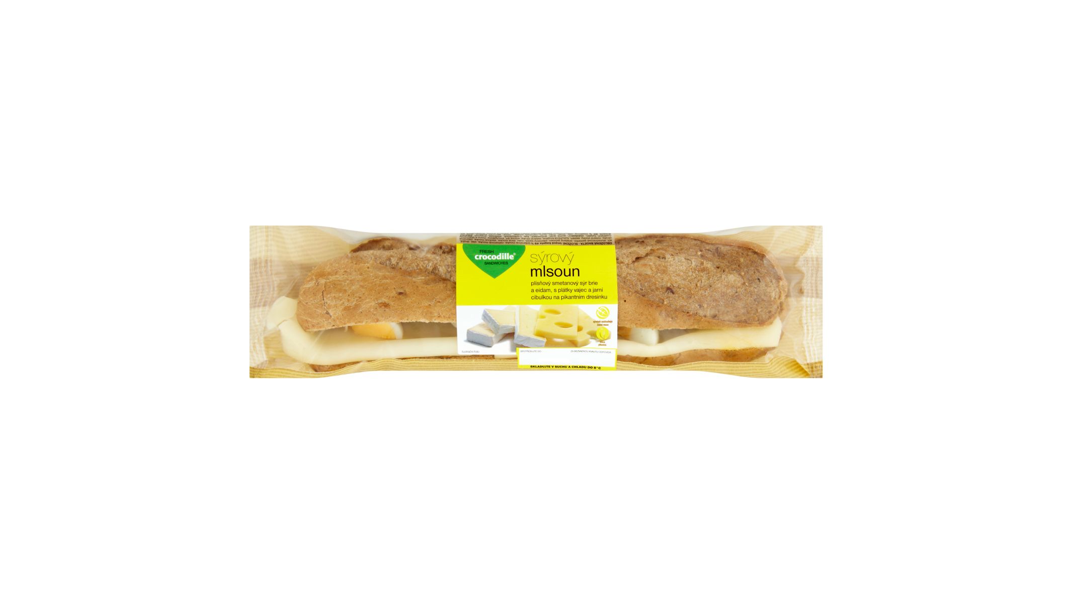 Crocodille Sýrový mlsoun obložená bageta 180g