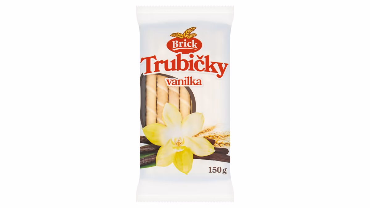 Brick Trubičky vanilka 150g