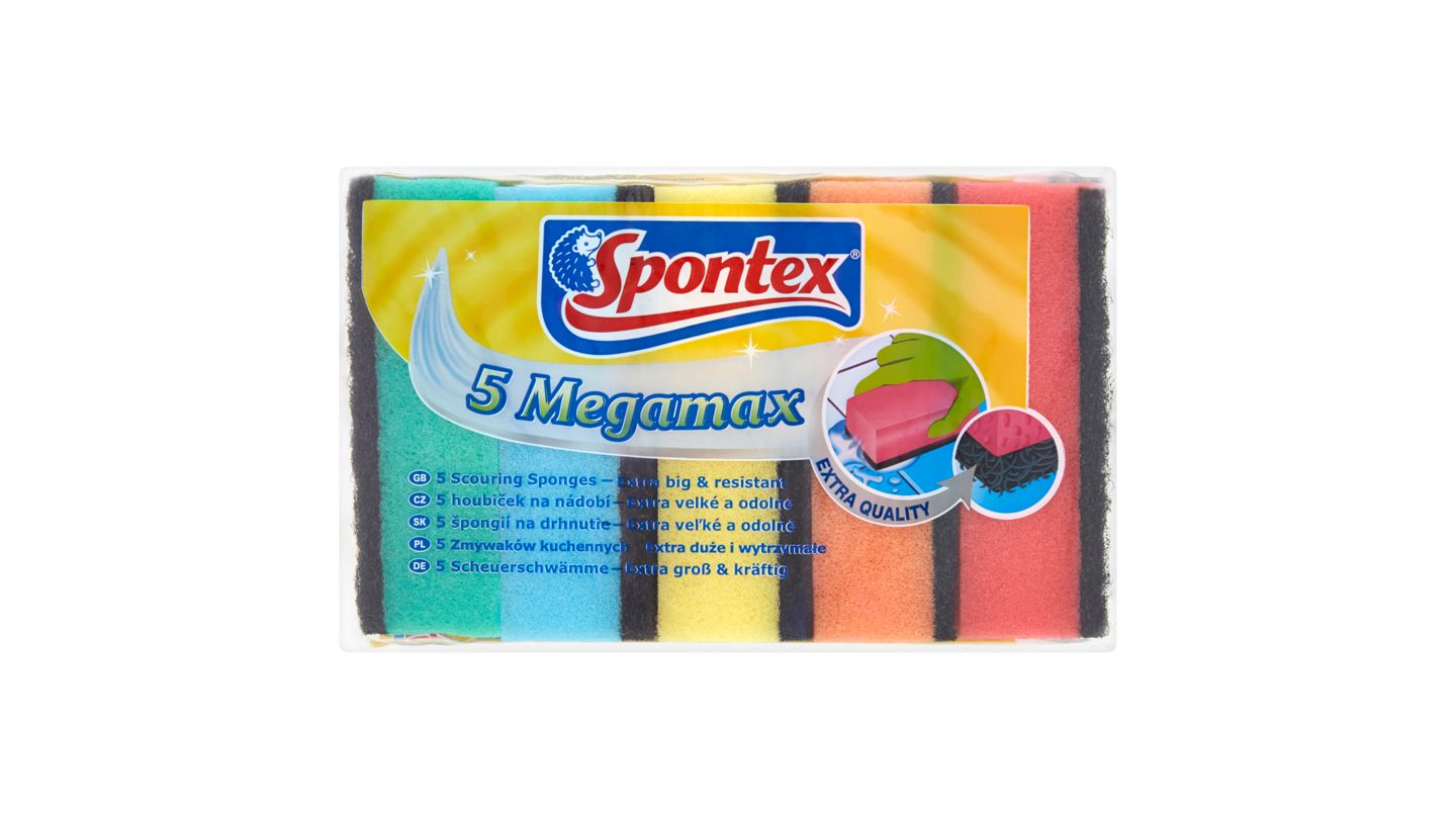 Spontex Megamax houbičky na nádobí 5 ks