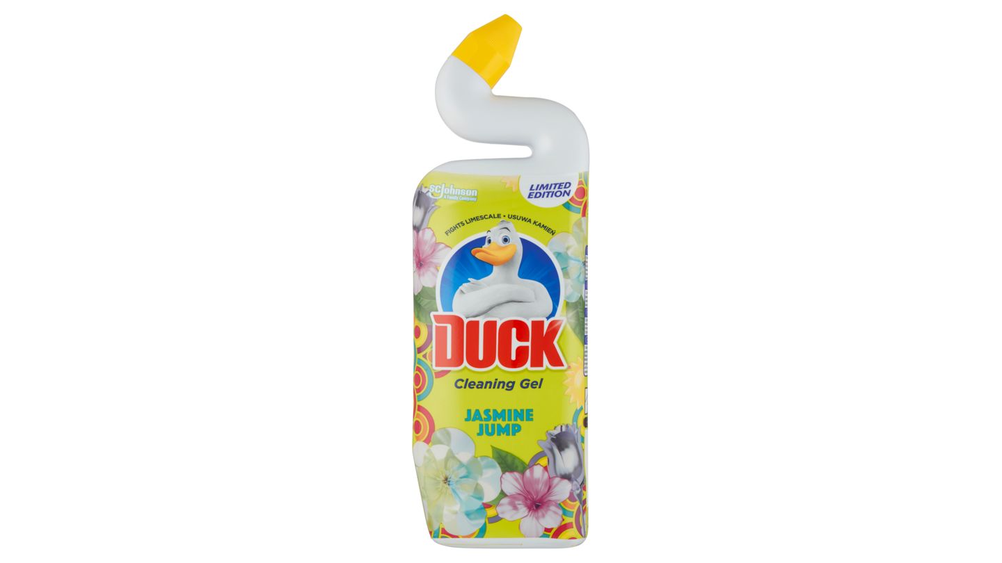 Duck Jasmine Jump Cleaning Gel čisticí tekutý gel na WC mísu 750ml