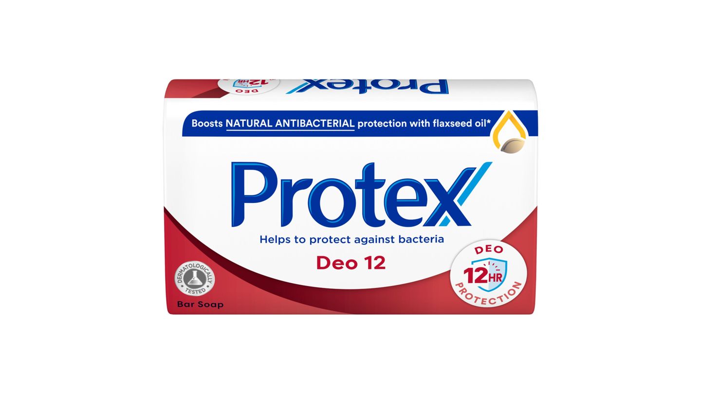 Protex Deo 12 tuhé mýdlo s přirozenou antibakteriální ochranou 90g