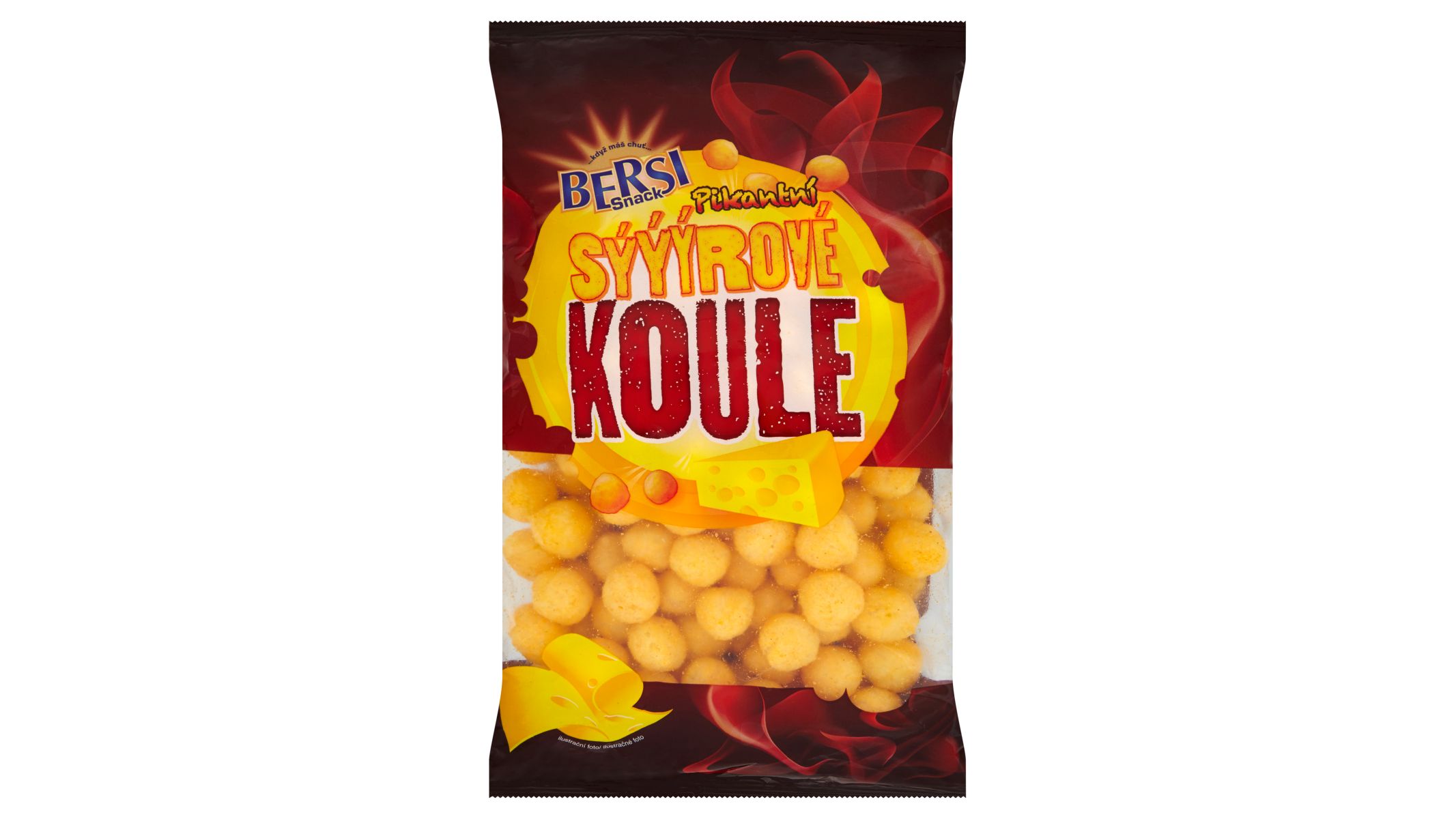 Bersi Snack Pikantní sýrové koule 120g