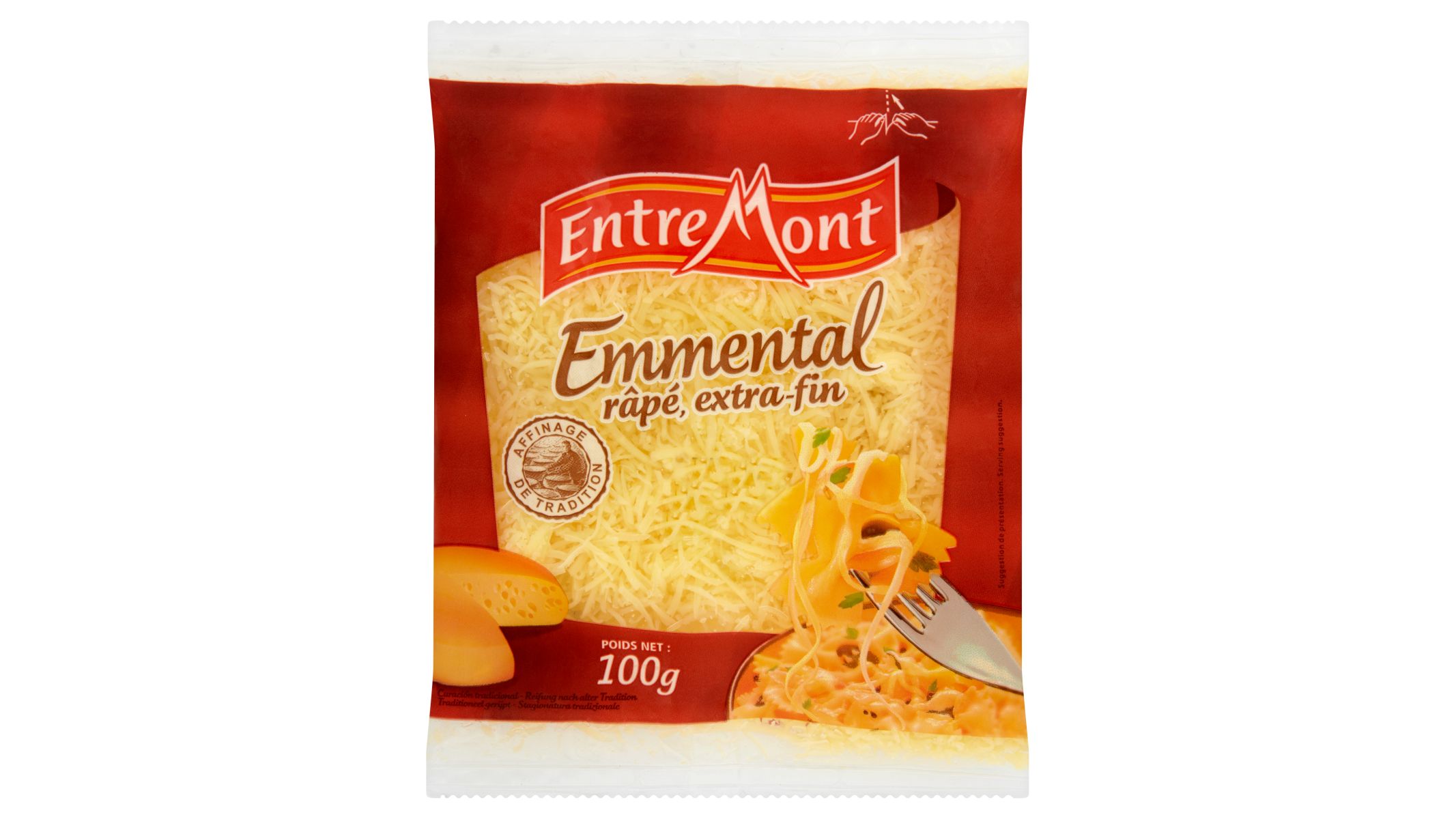 Entremont Emmental strouhaný tvrdý sýr 100g