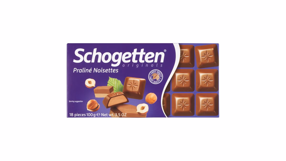 Schogetten Mléčná čokoláda s nugátovou náplní 100g