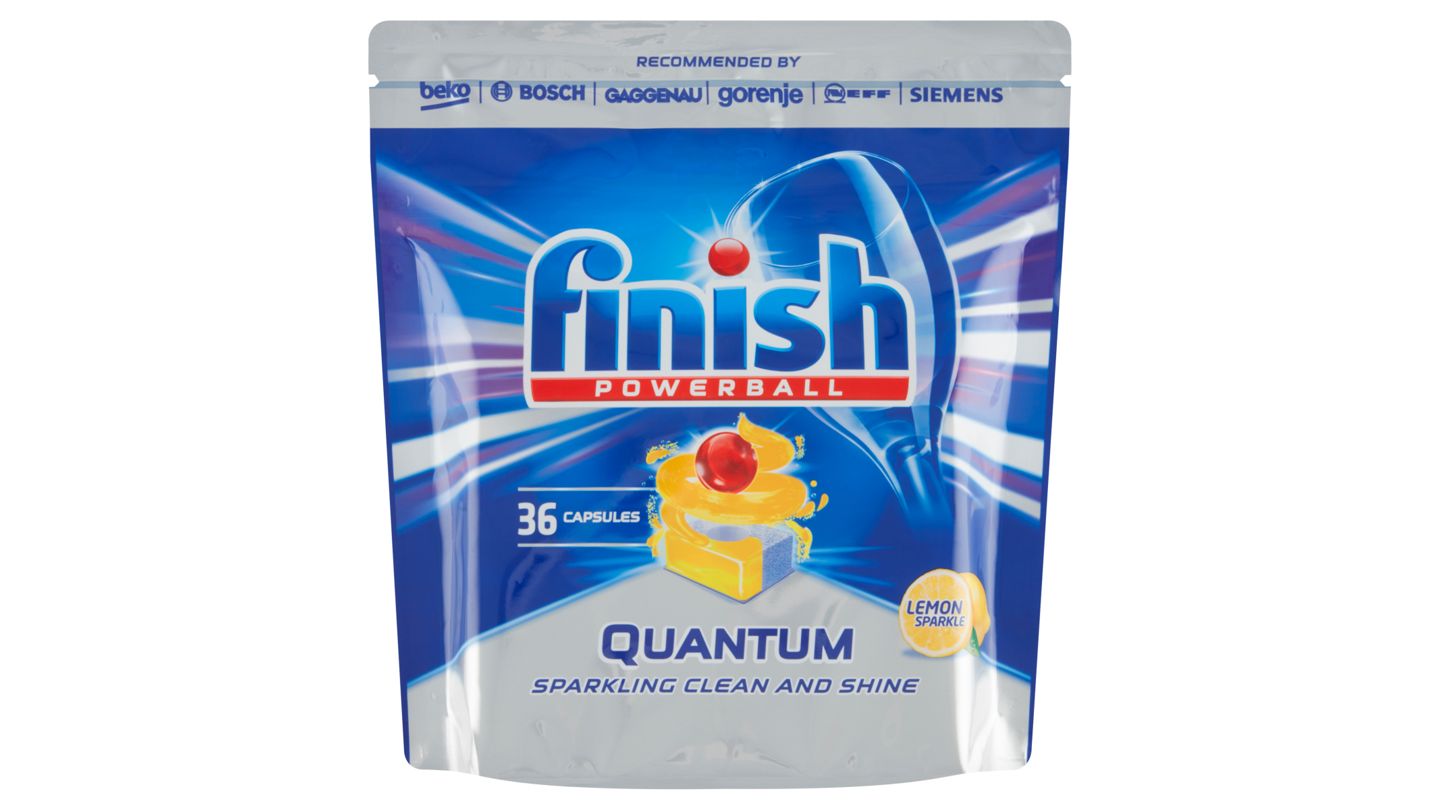 Finish Powerball Quantum Lemon Sparkle tablety do myčky nádobí 36 ks 558g