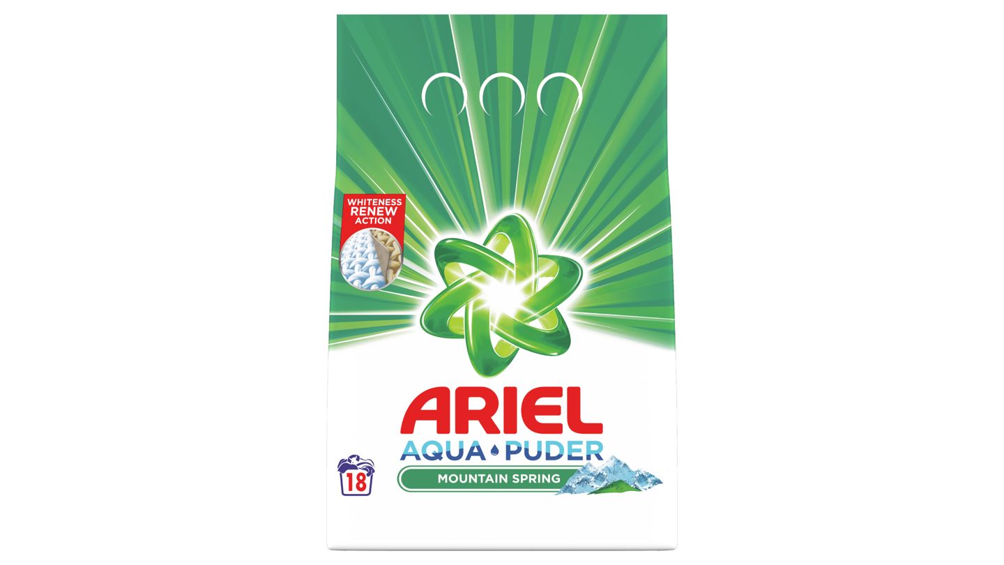 Ariel AquaPuder  Mountain Spring Prací Prášek 18 Praní 1,1kg