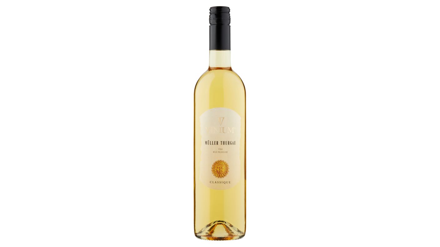 Vinium Classique Müller Thurgau víno bílé polosuché 0,75l