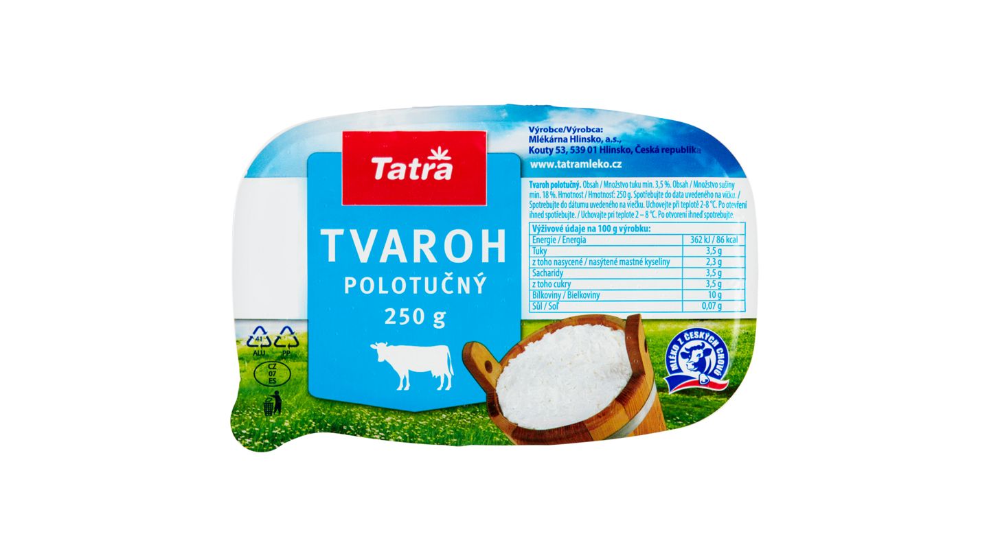 Tatra Tvaroh polotučný 250g