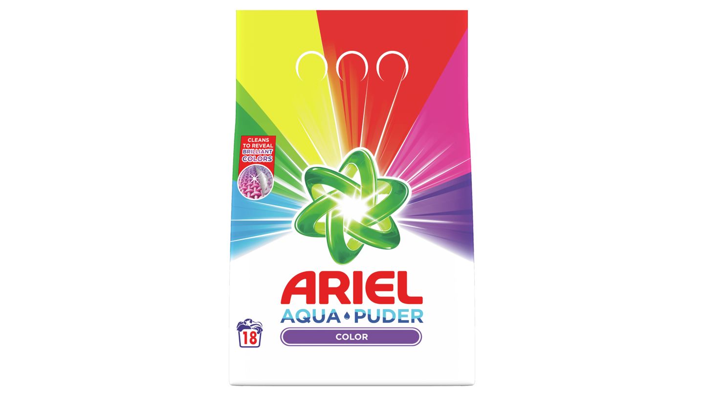 Ariel AquaPuder  Color Prací Prášek 18 Praní 1,1kg