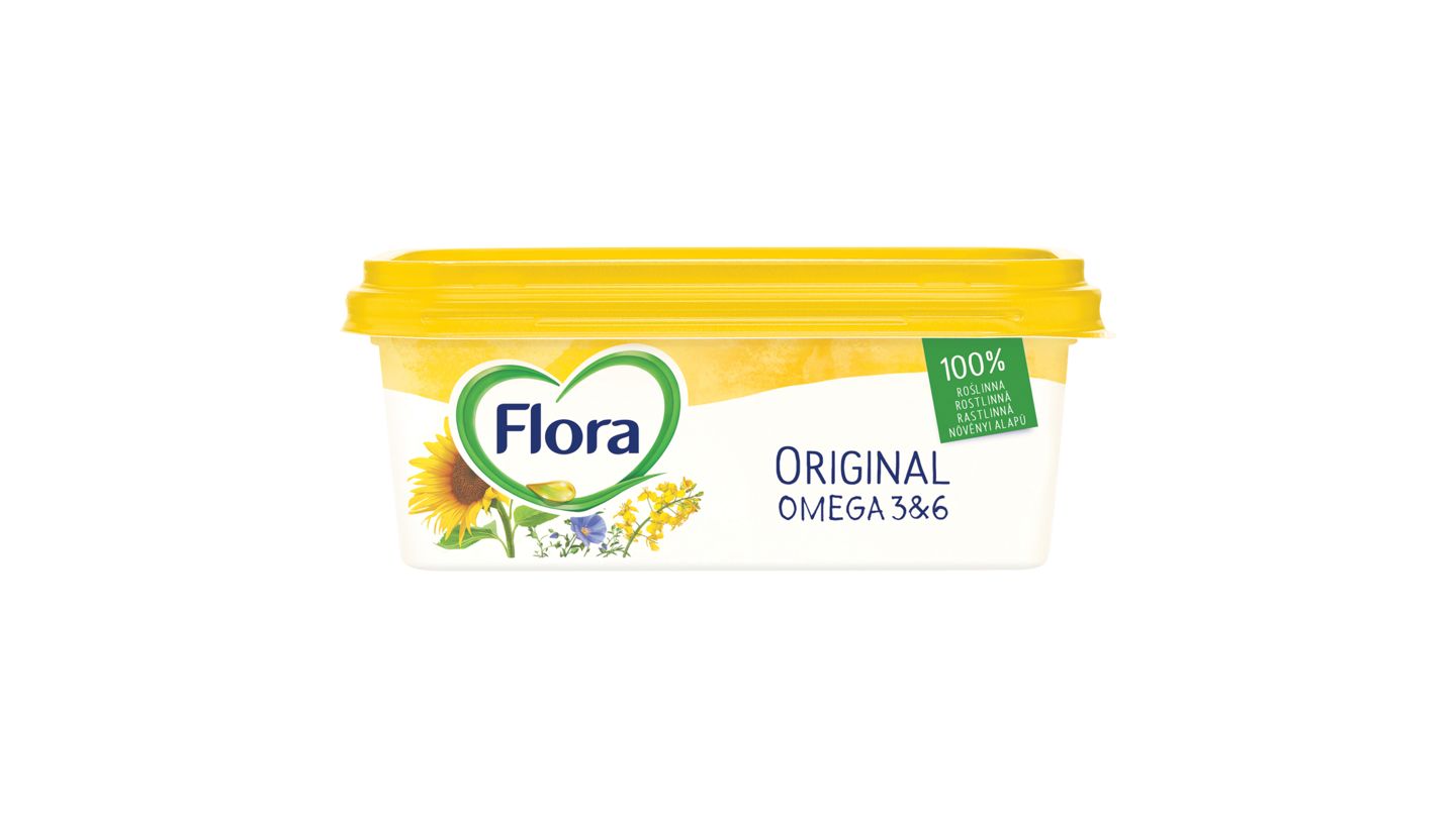 Flora Original polotučný margarín 225g