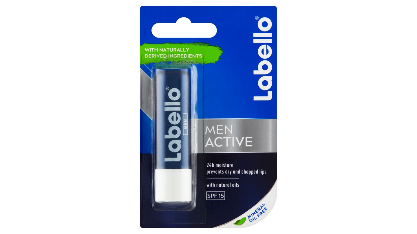 Labello Active for Men pečující balzám na rty 4,8g
