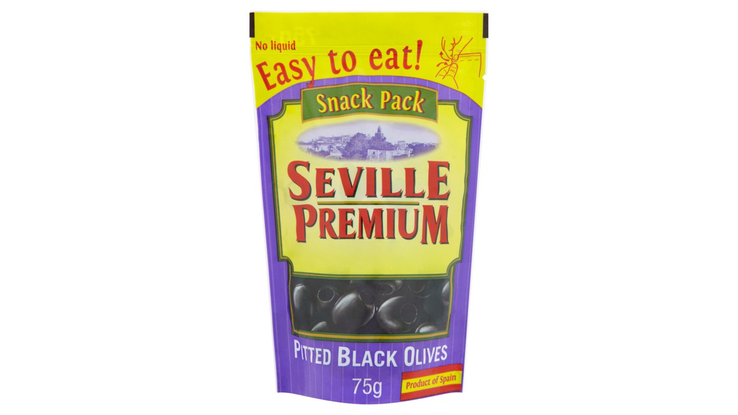 Seville Premium Černé olivy bez pecky 75g