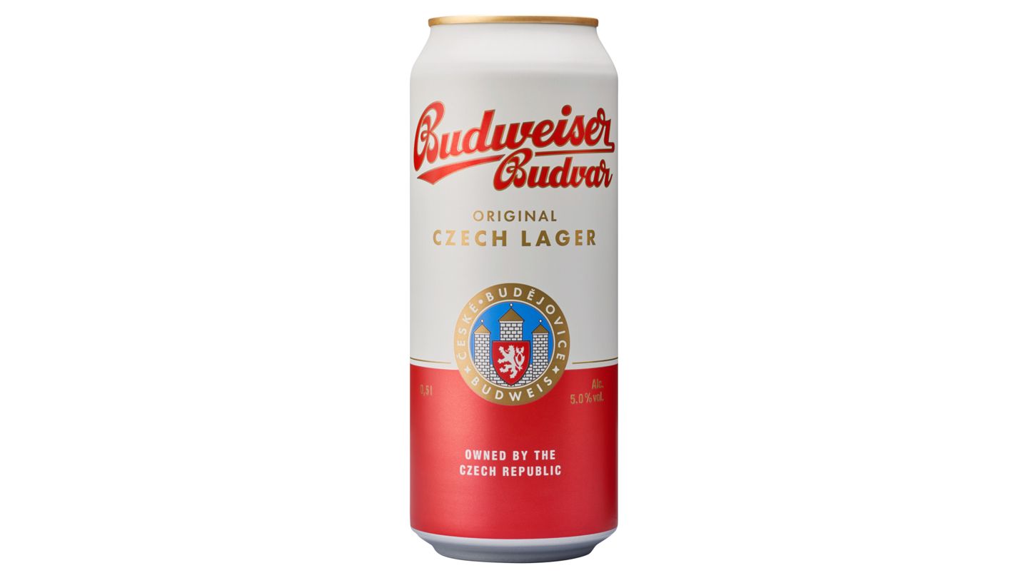 Budweiser Budvar Original pivo ležák světlé 0,5l plech