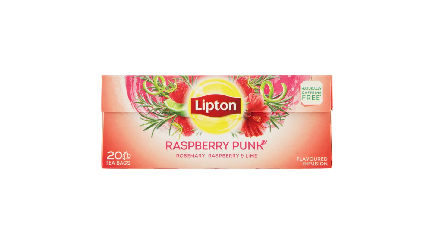 Lipton Ovocný aromatizovaný čaj Raspberry Punk 20 sáčků x 1,3g