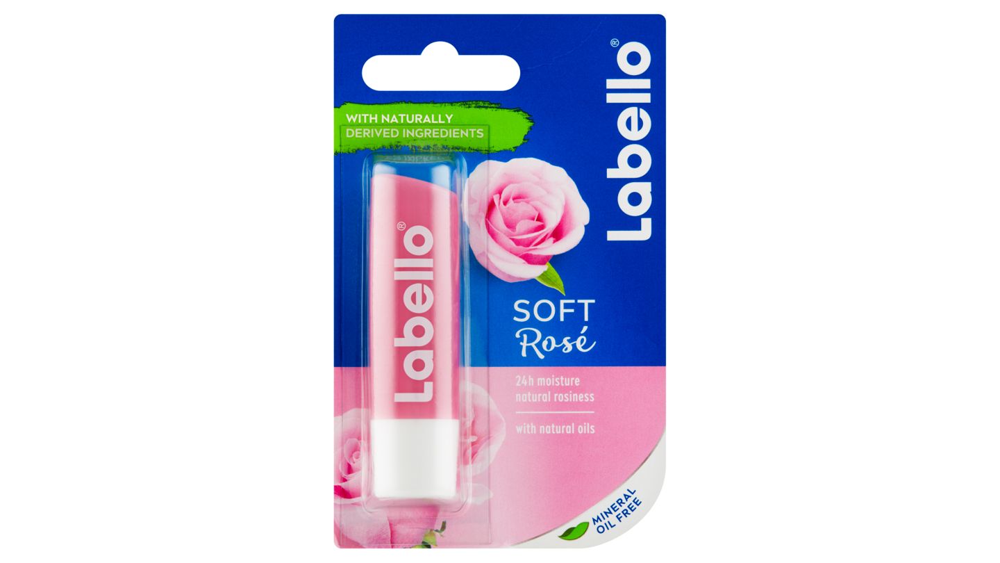 Labello Soft Rosé pečující balzám na rty 4,8g