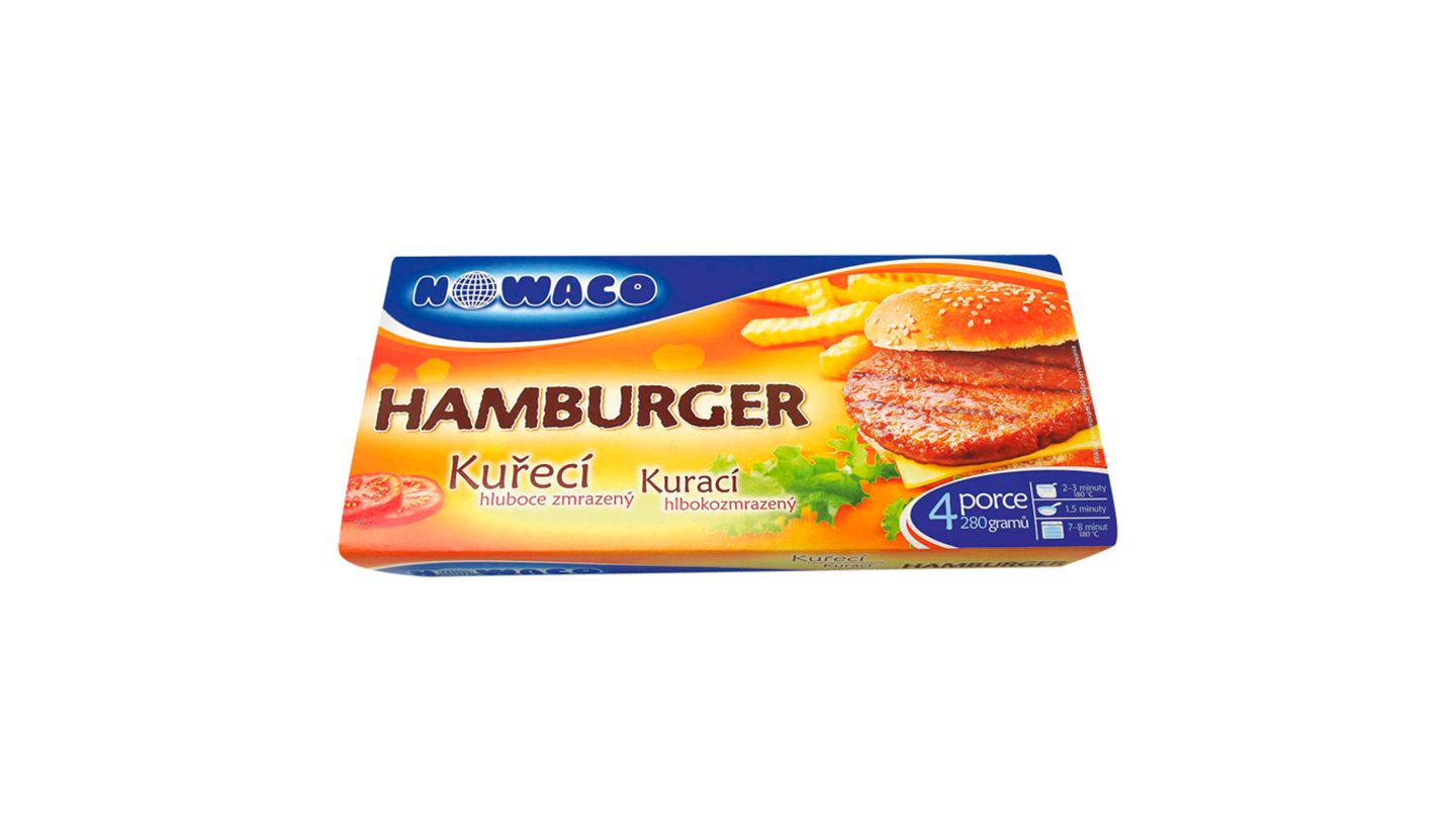 Nowaco Kuřecí hamburger 280g